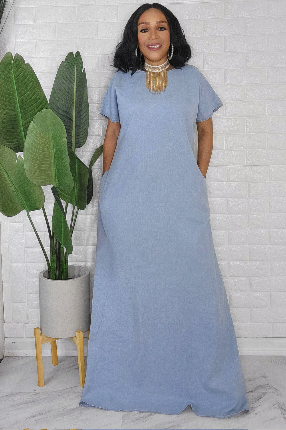 Tallahassee Denim Maxi Dress - Medium Wash | Fashion Nova, Dresses |  Fashion Nova
